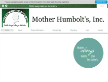 Tablet Screenshot of motherhumboldts.com